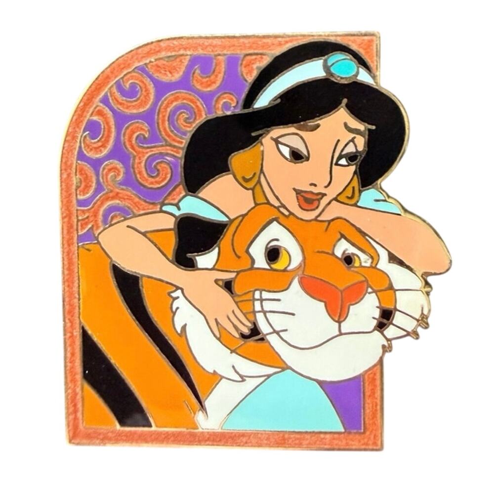 Disney parks Aladdin Jasmine & Rajah Princesses With Their Horses trading pin